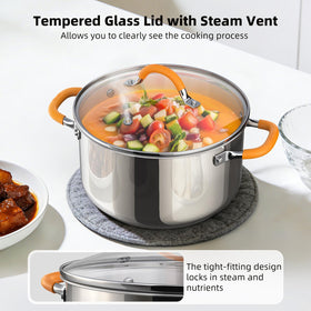 ciwete four-layer base enabling fast, even heating and fewer scorching spots.