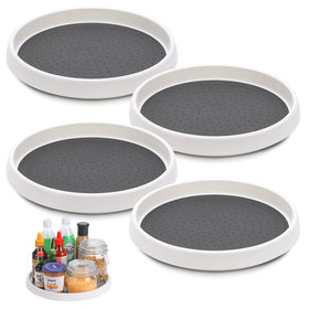 CiWiVOKi Lazy Susan turntable 10-inch 4-pack on cabinet for easy access