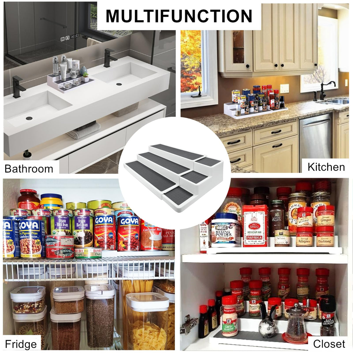 CiWiVOKi versatile spice rack for spices, cans, sauces, cosmetics