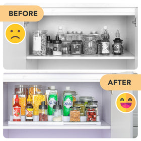 CiWiVOKi white gray spice rack blending with modern shelves