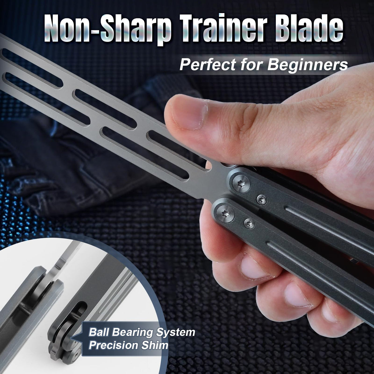 CIXIZUIJIA steel foldable tool folding action, smooth flips for steady training.