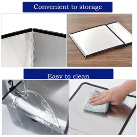 CJFNDFA versatile splash guard doubles as wash and whip aid.