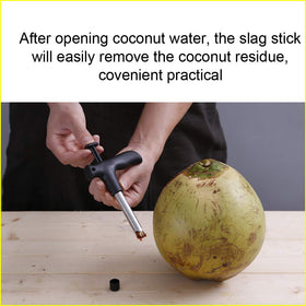 CJFocus for green coconuts shows instrument-free access to fresh juice