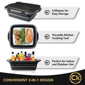 CK GOLD tub is dishwasher-safe and easy to clean after grilling