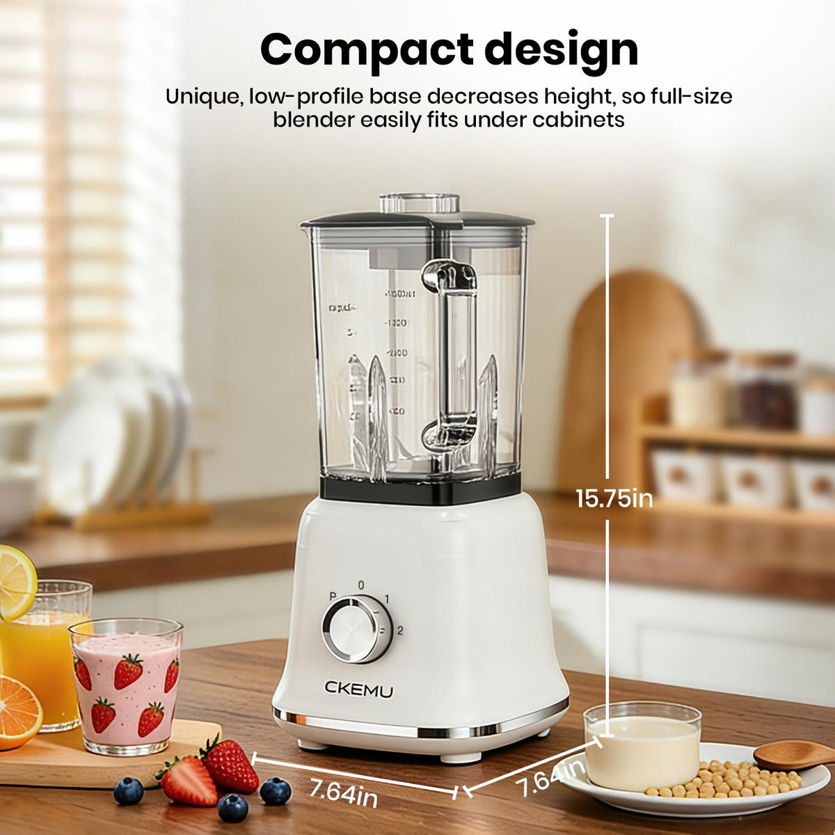 CKemu 58-ounce jar demonstrates family-sized capacity and versatility