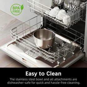 CKEMU Panda mixer with multi-speed control for gentle folding to whipping.