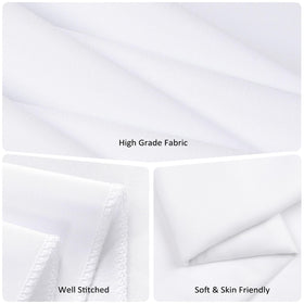 CKIKU 6ft rectangle tablecloth on a dining table