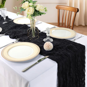 CKIKU cheesecloth texture closeup shows soft drape and vintage gauze detail