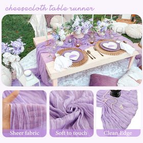 CKIKU elegant vintage gauze texture enhances tablescapes.