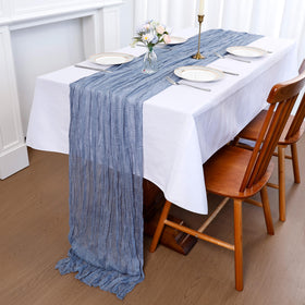 CKIKU machine-washable cheesecloth runners for easy care and reuse