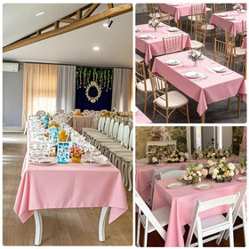 CKIKU seamless tablecloth showing smooth finish and wrinkle-free look.