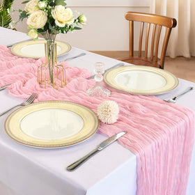 CKIKU six-pack runners provide versatile coverage for rectangular or round tables.