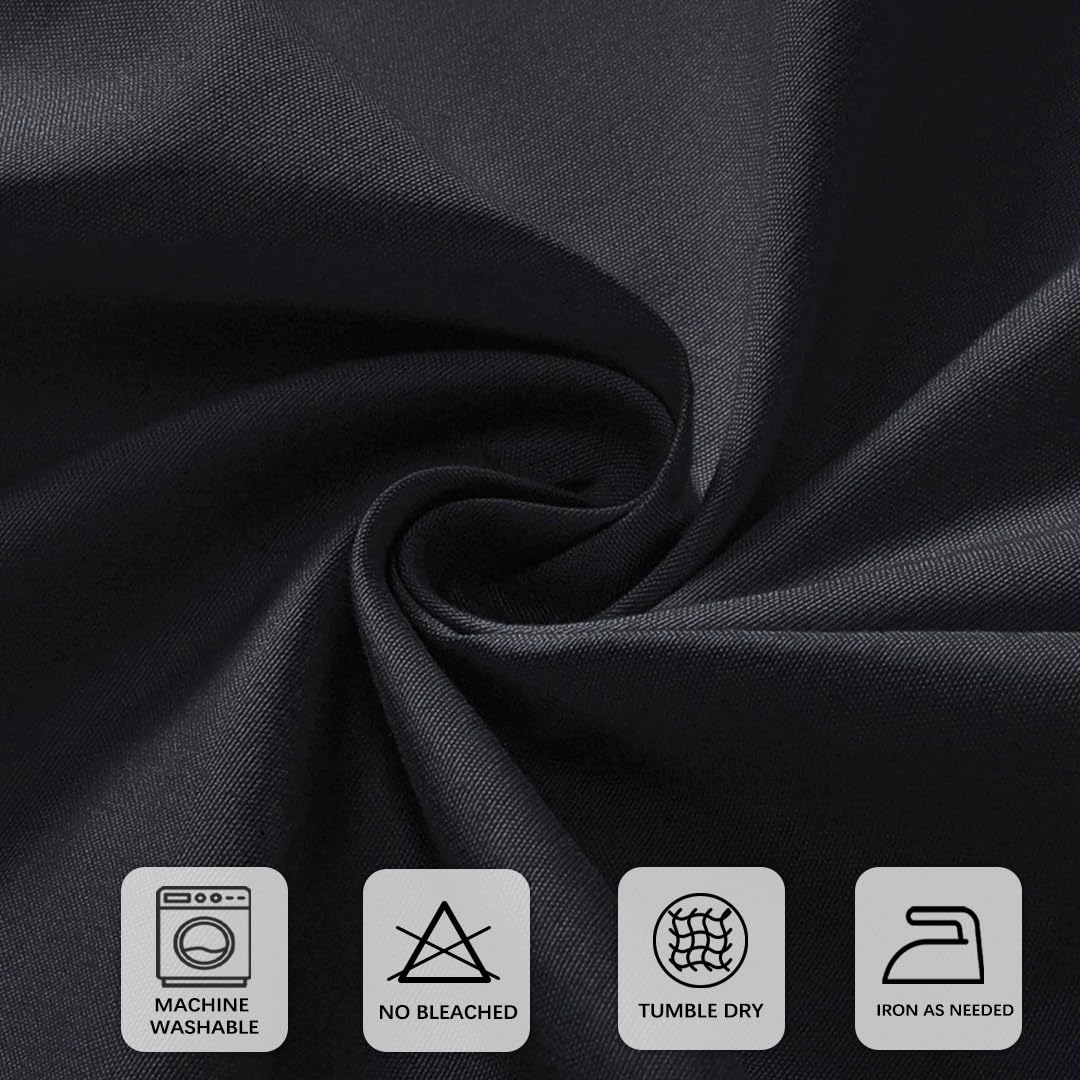 CKIKU wedding and banquet tablecloth in versatile black