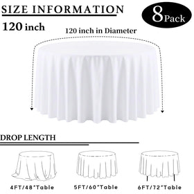 Close-up of CKIKU wrinkle-resistant fabric on a round tablecloth