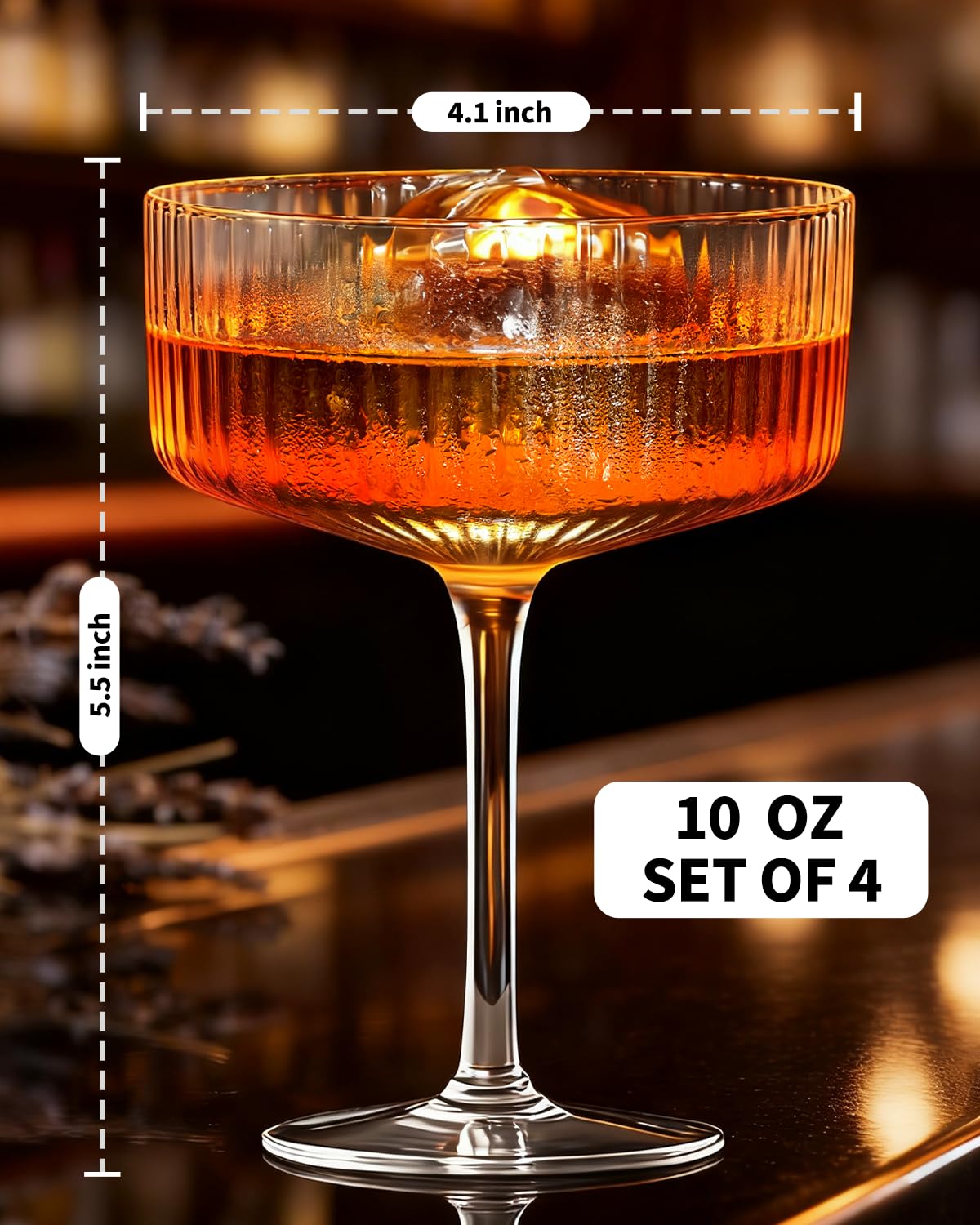 CL FUN versatile cocktail glasses set suitable for wine and champagne