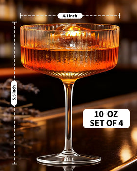 CL FUN versatile cocktail glasses set suitable for wine and champagne