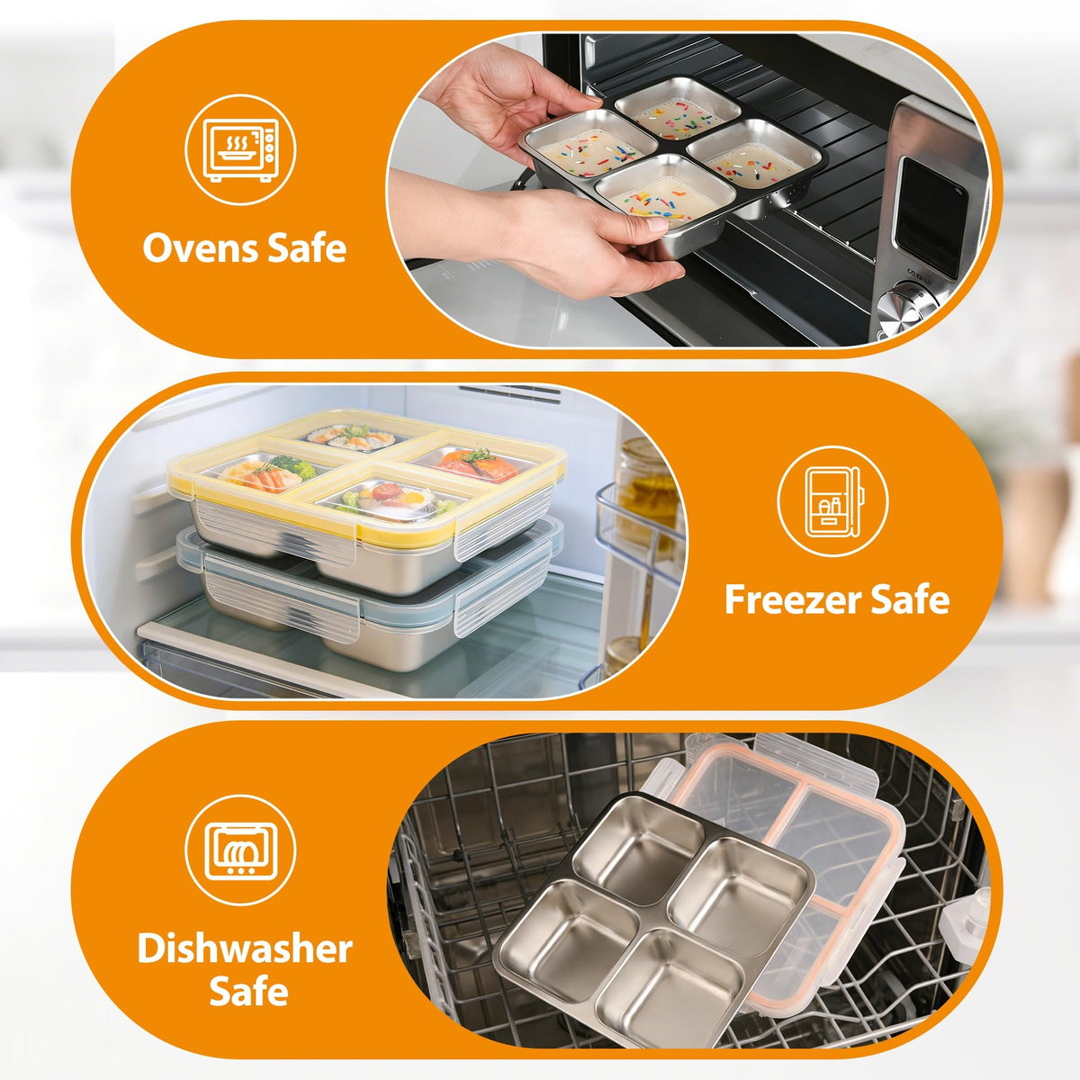 clamder dishwasher-safe design makes cleanup quick after meals