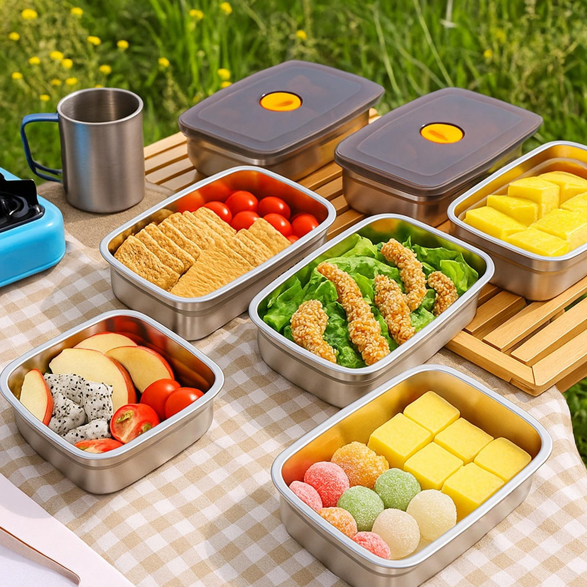 clamder versatile containers for snacks and lunches at work