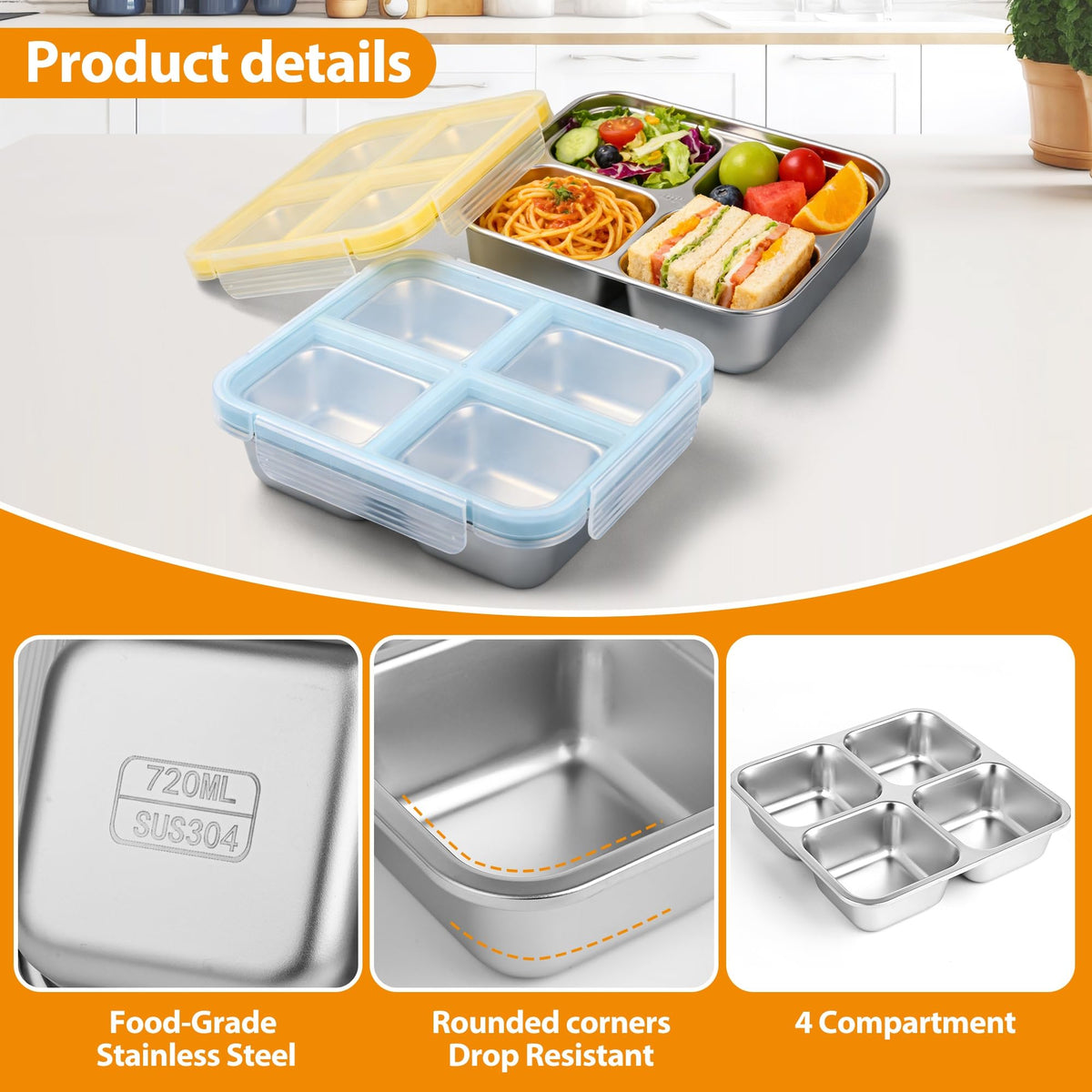 clamder reusable stainless steel offers an eco-friendly snack storage option