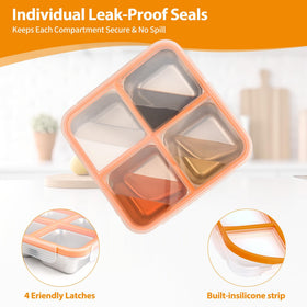 clamder secure-seal lids prevent spills during commute and travel