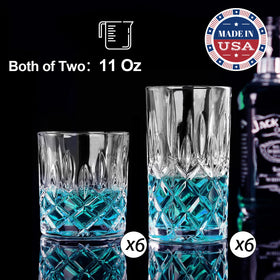 Claplante thick-walled highball glass conveys sturdy feel and versatility.