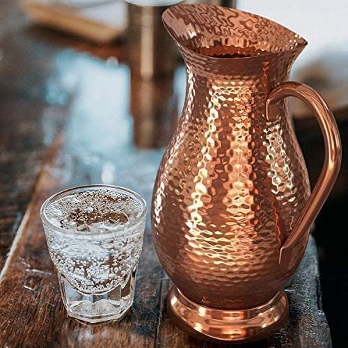 Classic Mules Pure Copper Pitcher used as a vase with fresh flowers