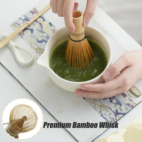 Clay&Fire bamboo powder scoop for precise, mess-free serving.