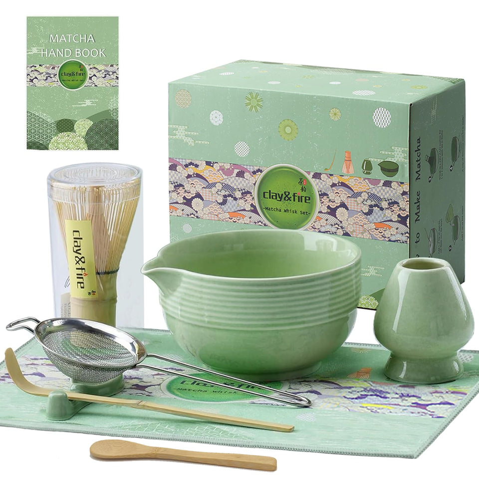 Clay&Fire ceramic matcha bowl with smooth interior for easy whisking and froth