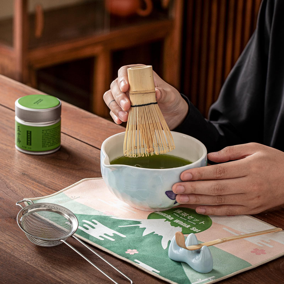Clay&Fire stainless steel sifter for unclumped, consistent whisking