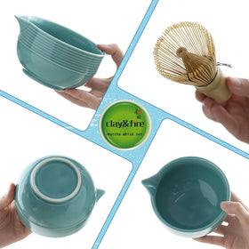 Clay&Fire stainless steel sifter to remove clumps for a smoother brew.