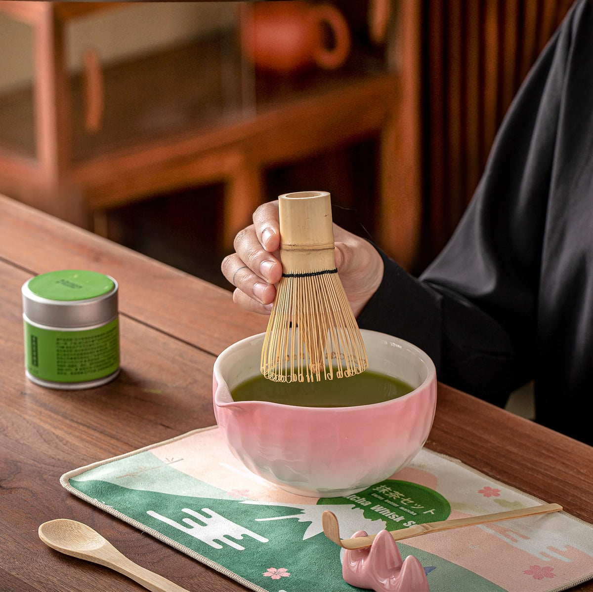 Clay&amp;Fire whisk holder keeps tools organized on the counter.