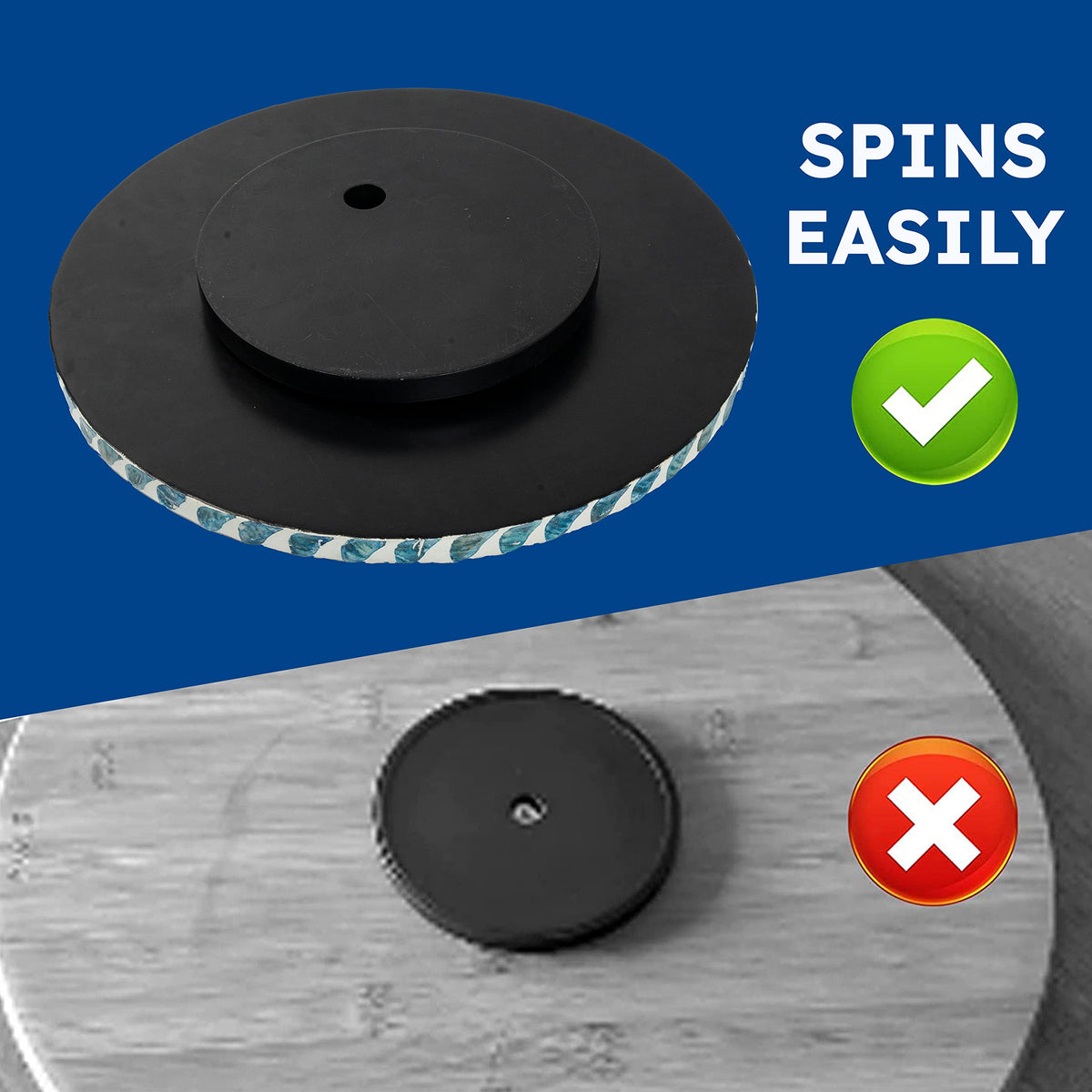 CLAYNIX Lazy Susan spice organizer keeps everyday condiments within reach.