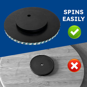 CLAYNIX Lazy Susan spice organizer keeps everyday condiments within reach.