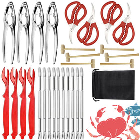 CLEABANKE crab leg crackers setup for easy shelling and enjoyable seafood.