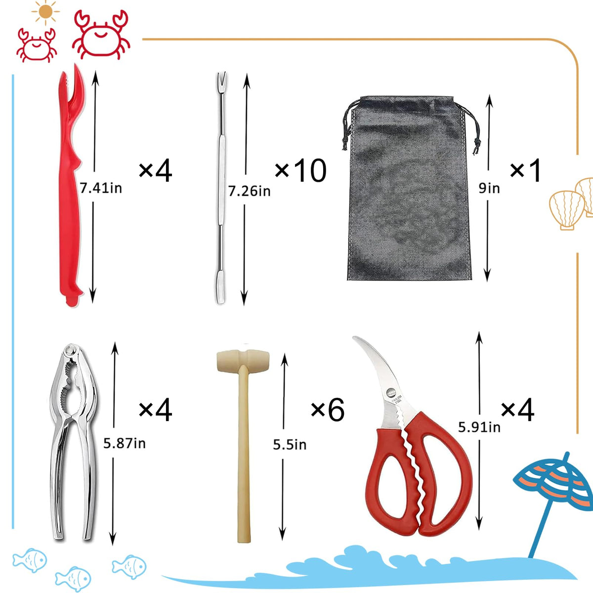 CLEABANKE lobster clips 4-pack securing meat with less mess.