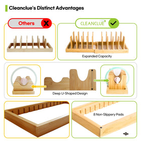 CleanClue bamboo finish design blends with kitchen aesthetics