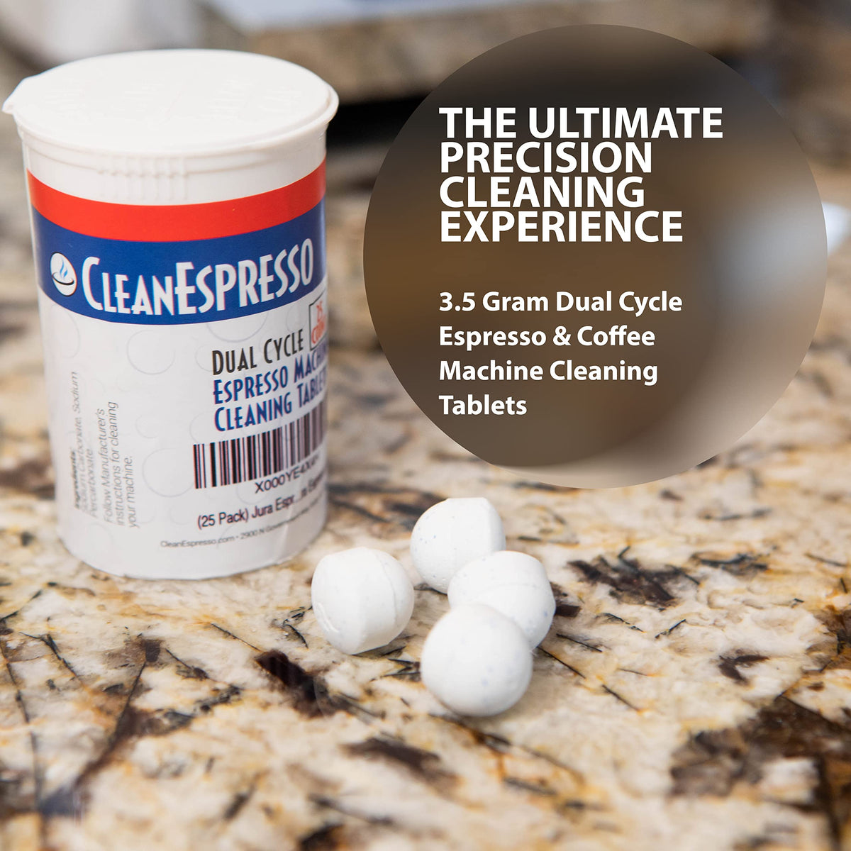 CleanEspresso inner-cleaning action helps reduce oils and coffee residue.