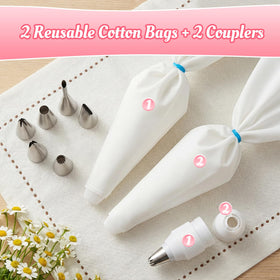 CLEANGOR frosting couplers allow quick tip changes for multi-color projects.