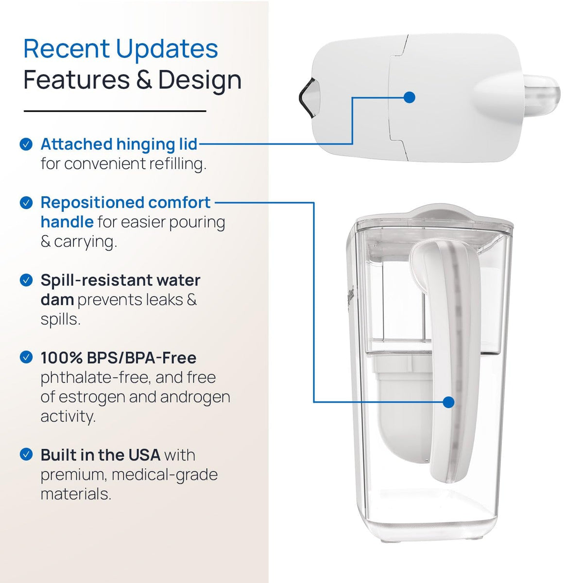Affinity filtration technology in action removing contaminants from water.