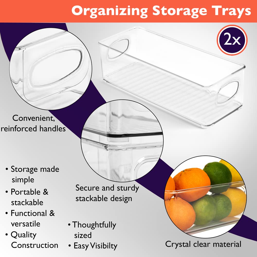 CLEARSPACE Balance bin side view shows slim, stackable design for compact storage.