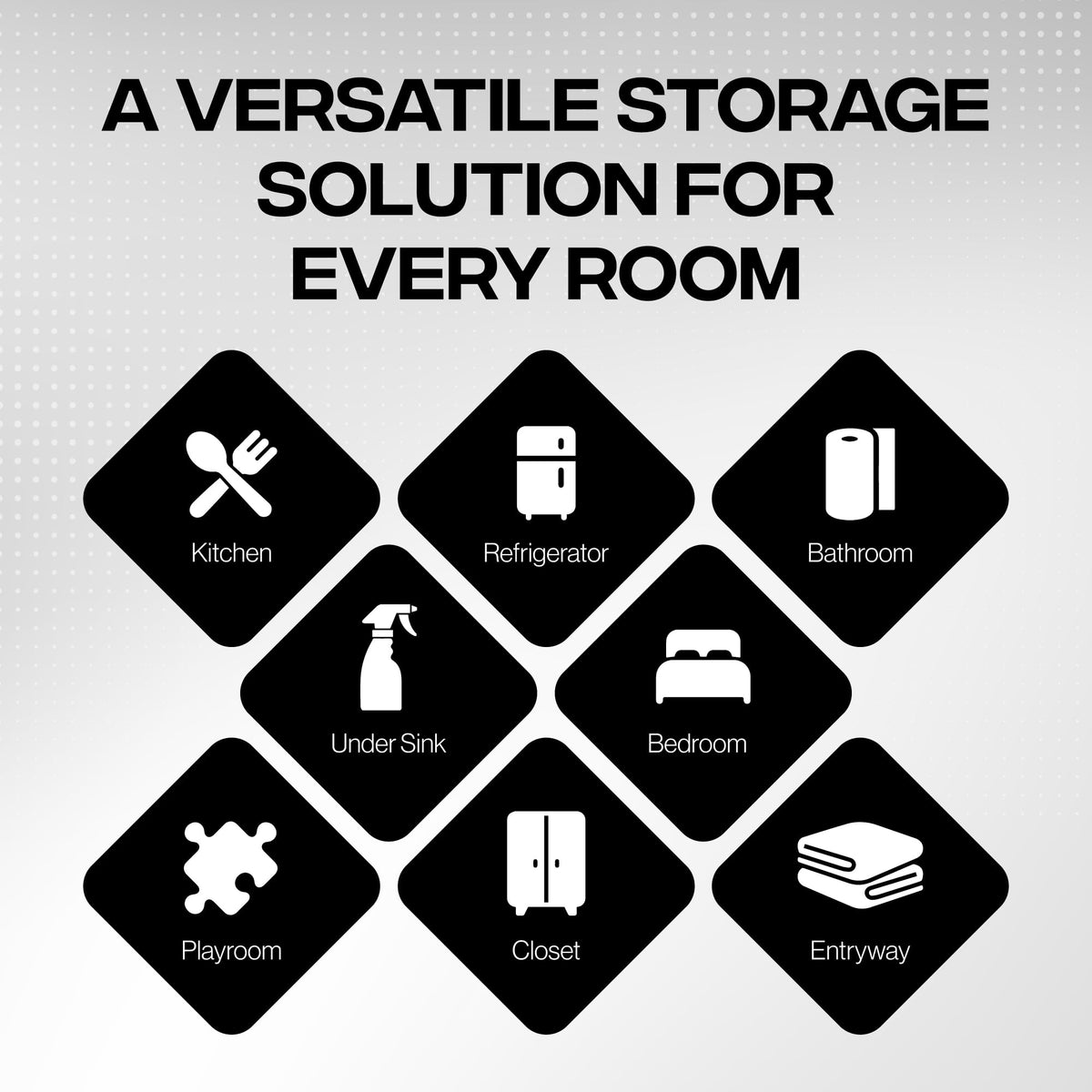 ClearSpace bin in laundry room promotes streamlined sorting and cleanup.