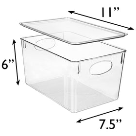 ClearSpace bins measure 11x7.5x6 inches for versatile storage