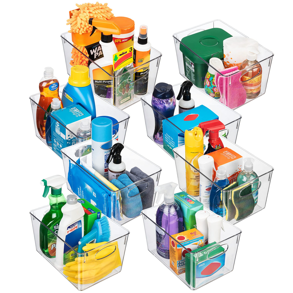 ClearSpace bins in kitchen for clutter-free fridge storage and stackable organization