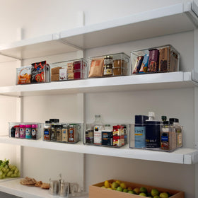 CLEARSPACE BPA-free plastic bin is durable and easy to clean.