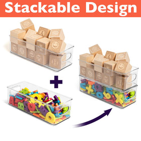 ClearSpace clear plastic bin shows contents at a glance for meal prep.
