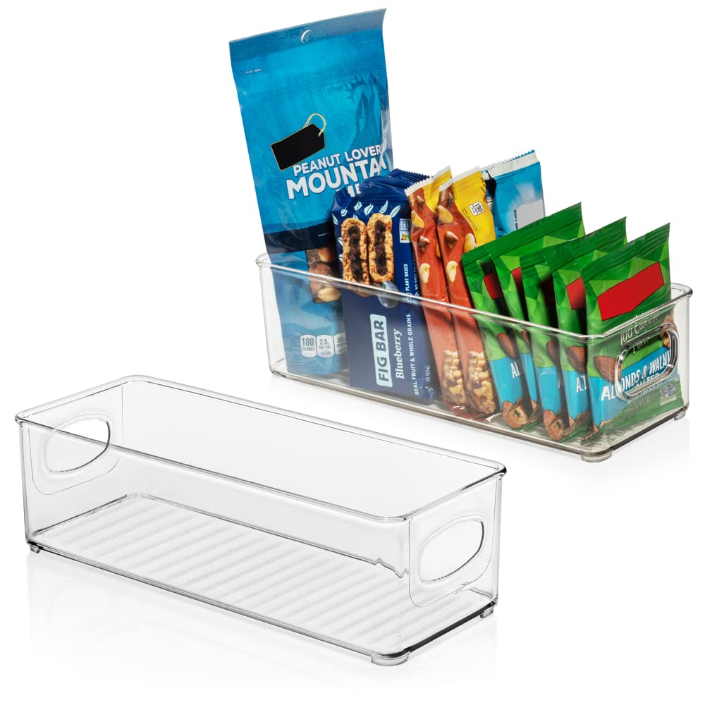 ClearSpace fridge bin large capacity, ideal for fresh produce and door shelf organization.