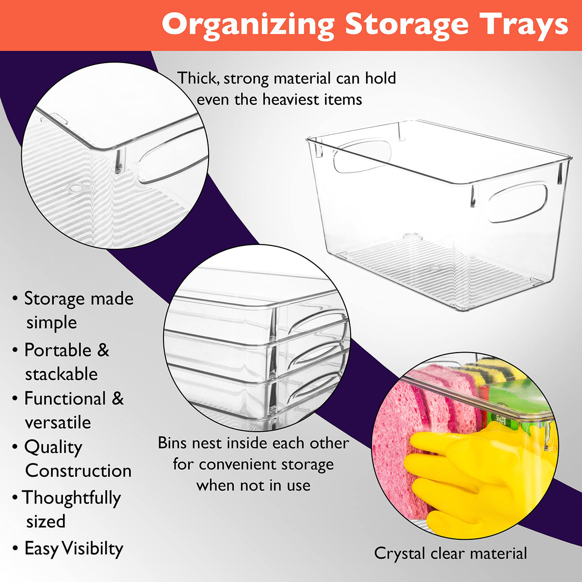 ClearSpace fridge organizer bin is easy to access and reduces clutter