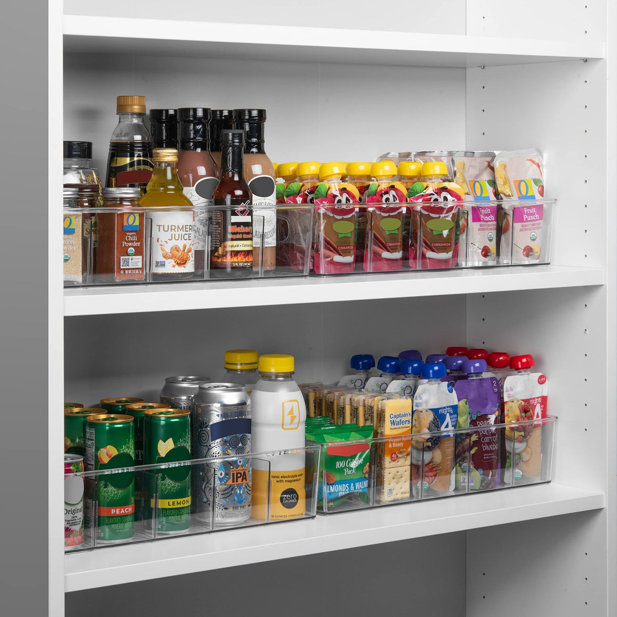 ClearSpace kitchen-organization-bin simplifies shelf space and access
