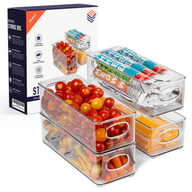 ClearSpace pantry bin with stackable design for efficient kitchen storage.