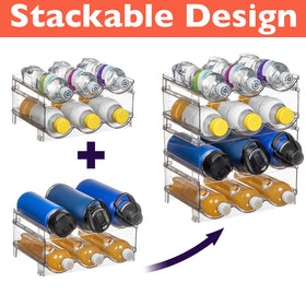 ClearSpace pantry water bottle holder keeping bottles tidy and reachable.